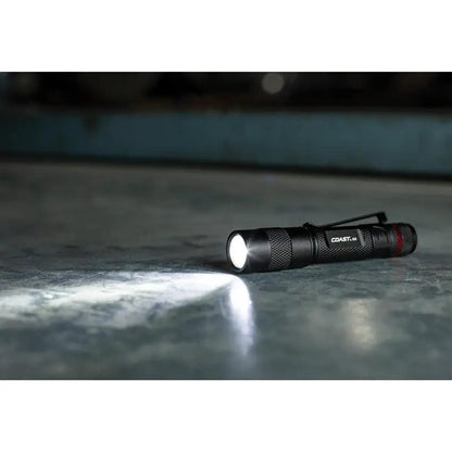 Coast G22 Mini Flashlight EDC Aluminum Water Resistant Clip High Low Modes 100 Lumen AAA Battery Included by Coast