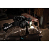 Coast XPH34R Headlamp Rechargeable Water Resistant High 1025 Lumens With Pure Beam Focus And Dual Power For Hikers by Coast