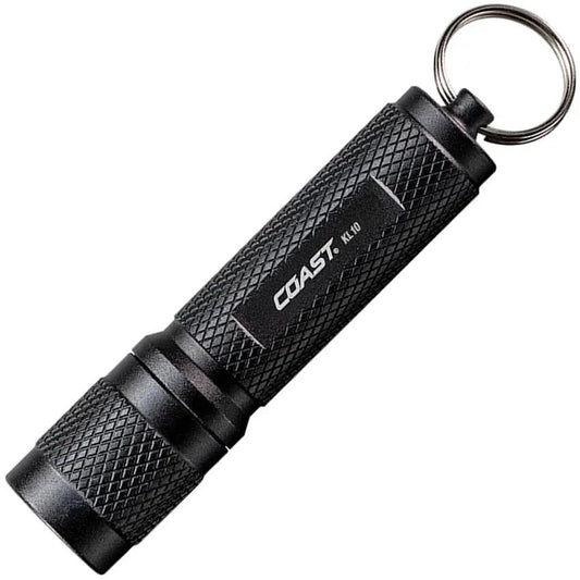Coast KL10 Keychain Light 100 Lumen Aluminum Mini Flashlight for Everyday Carry 40 Minute Runtime by Coast