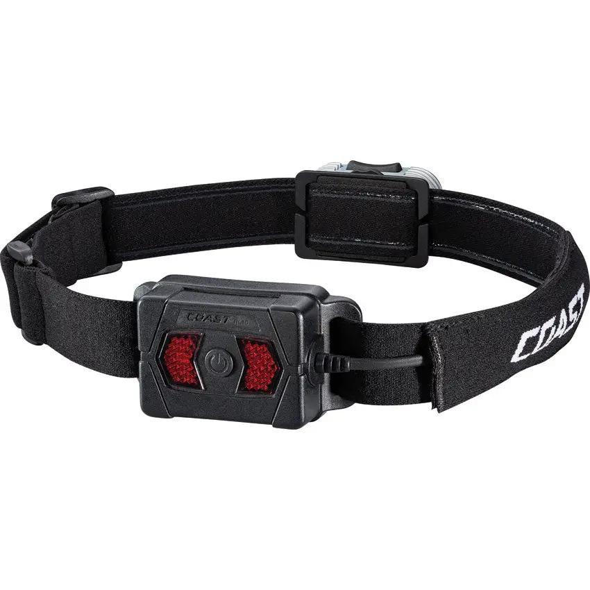 Coast RL10 Headlamp 560 Lumen Dual Color White Red Beam Hinged Light Wheel Control Outdoor Adventurers by Coast