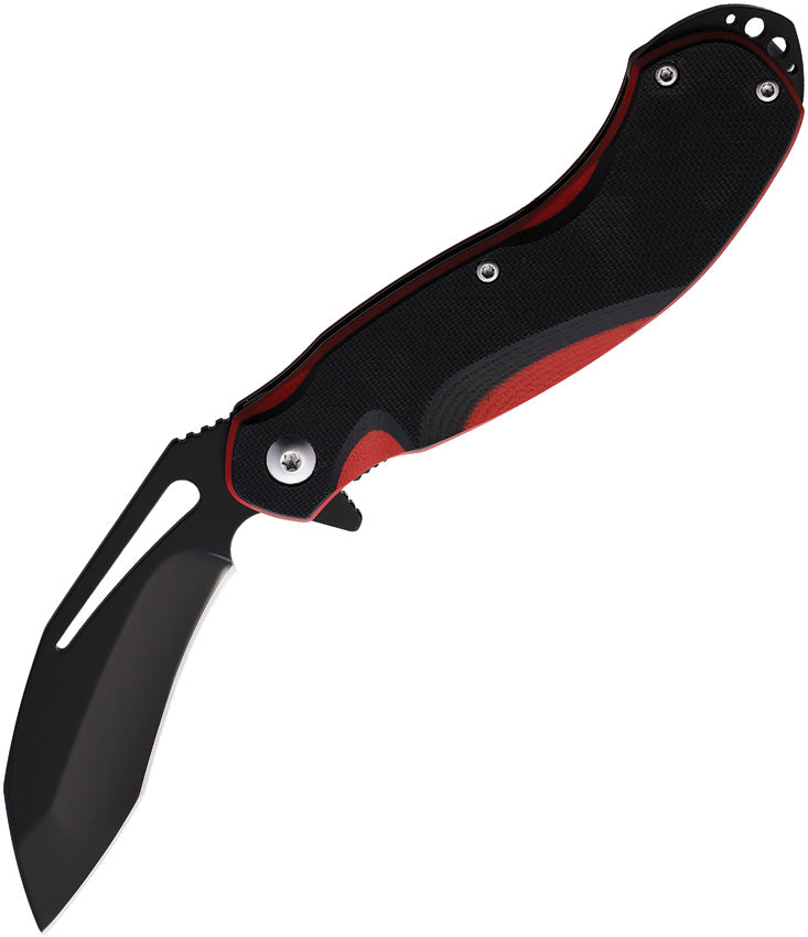 Cuma Survival School BAMF Linerlock Black/Red G10 CU001 BF210791
