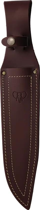 Cudeman Bowie Knife 106 C Stag Handle Rugged Satin Vanadium Steel 10 Inch Blade For Outdoor Enthusiasts Belt Sheath by Cudeman