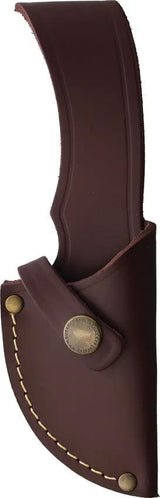 Cudeman Haakon Fixed Blade Knife Olive Wood Full Tang Guthook 2.75 Inch Satin Blade Leather Belt Sheath Outdoorsmen by Cudeman