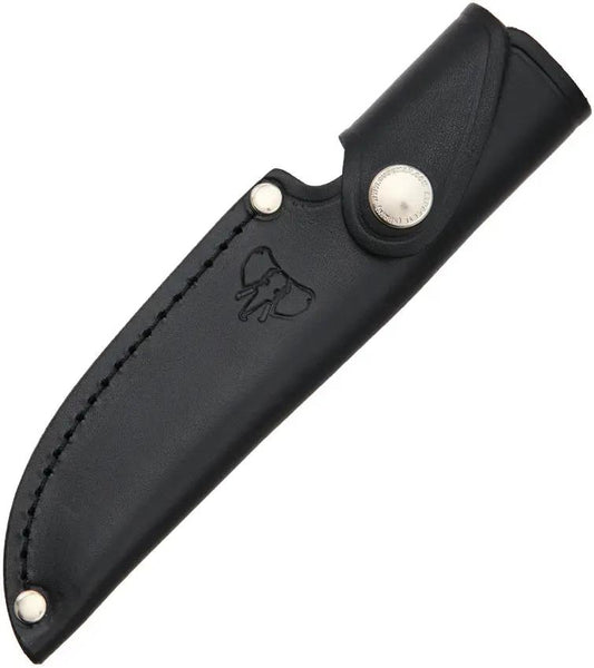 Cudeman Black Micarta Fixed Blade Knife With Full Tang 4.25in Vanadium Molybdenum Steel For Outdoor Bushcraft Enthusiasts by Cudeman