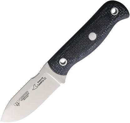 Cudeman Sanabria Mini Bushcraft Knife 182T Compact Vanadium Molybdenum Steel Full Tang For Outdoor Enthusiasts by Cudeman