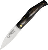Cudeman Delta Lockback Horn Handle Knife for EDC Enthusiasts 3.25In Satin Vanadium Molybdenum Blade by Cudeman