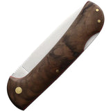 Cudeman Pandora Lockback Walnut Knife With Satin Bohler N690 Blade 3.75in, 4.75in Closed, EDC Enthusiasts by Cudeman