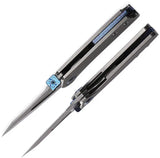 Premium Cavol Denka Linerlock Knife Black Titanium Handle M390 Blade EDC Enthusiasts by Cavol