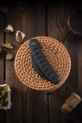 Cavol Kage Linerlock Knife M390 Black Stonewash Curved Blade Pocket Clip Black Titanium Handle EDC Enthusiasts by Cavol