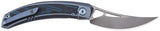 Cavol Kamasu Framelock Knife Blue Titanium Handle With G10 Inlay M390 Blade For EDC Enthusiasts by Cavol