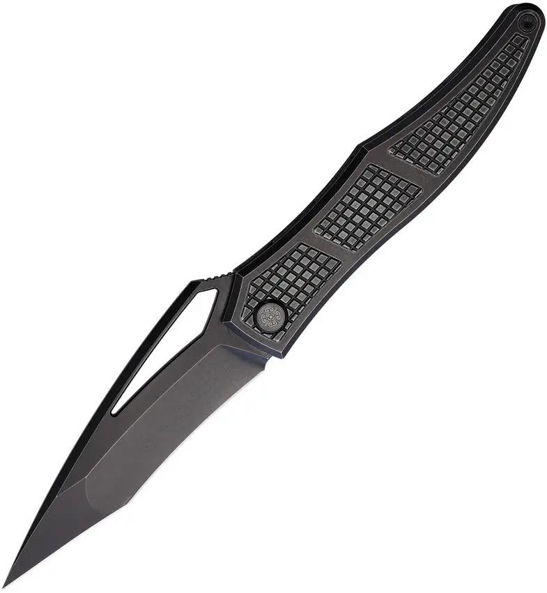 Cavol Ripback Framelock Knife M390 Blade Titanium Handle Bronze Grenade Pattern Titanium Inlay For EDC Enthusiasts by Cavol