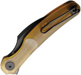 Cavol C09 Linerlock Ultem EDC Knife With Elmax Blade Black PVD Extended Tang Premium Everyday Carry by Cavol