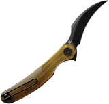 Cavol C09 Linerlock Ultem EDC Knife With Elmax Blade Black PVD Extended Tang Premium Everyday Carry by Cavol
