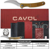 Cavol C09 Linerlock Ultem EDC Knife With Elmax Blade And Birds Beak Profile 4.25 Inch Closed 2.5 Inch Blade by Cavol