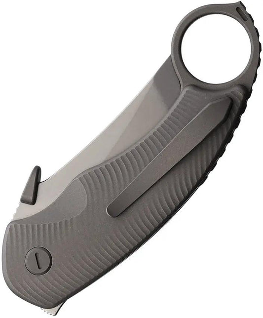 Cavol Kobra Button Lock Karambit With CPM S90V Blade Stonewashed Titanium Handle For EDC Enthusiasts by Cavol