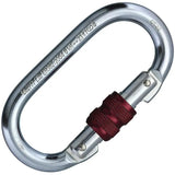 Cypher Steel Oval Carabiner Industrial Grade 23kN Screw Gate Nickel Plated Carbon Steel For Outdoor Enthusiasts by Cypher
