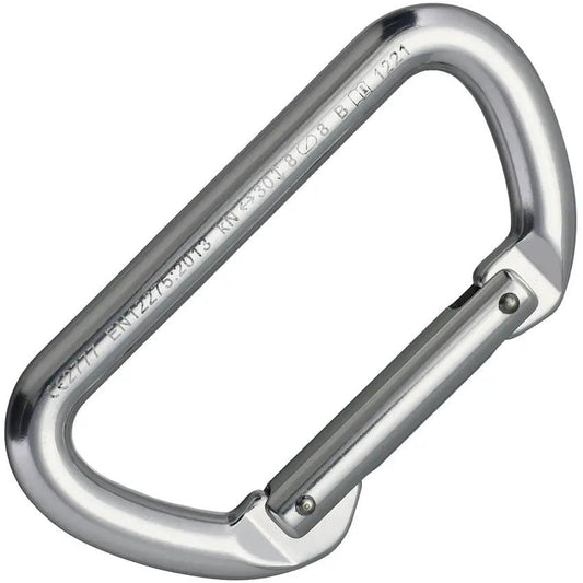 Cypher D Sport Carabiner 30kN Strength Nickel Plated CE Certified For Racking And Rope Courses by Cypher