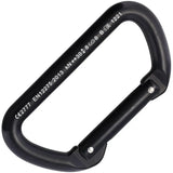 Cypher D Sport Carabiner Black 30kN Strength CE Certified For Rope Courses And Racking Outdoor Enthusiasts by Cypher