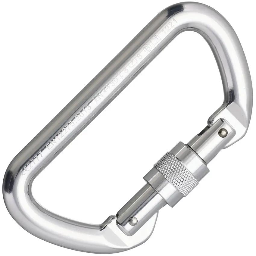 Cypher D Screw Gate Carabiner 30kN Strength CE Certified For Ropes Courses And Racking by Cypher