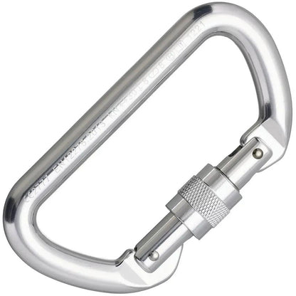 Cypher D Screw Gate Carabiner 30kN Strength CE Certified For Ropes Courses And Racking by Cypher