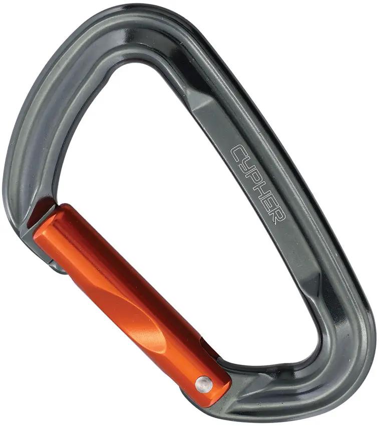 Cypher Firefly II Carabiner Straight Gate Snag Free Keylock For Climbers CE Certified 22kN Strength by Cypher