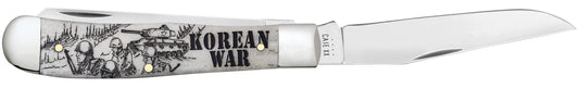 Case 50951 Korean War Trapper – Stainless Steel Clip & Spey Blades with Natural Bone Handle