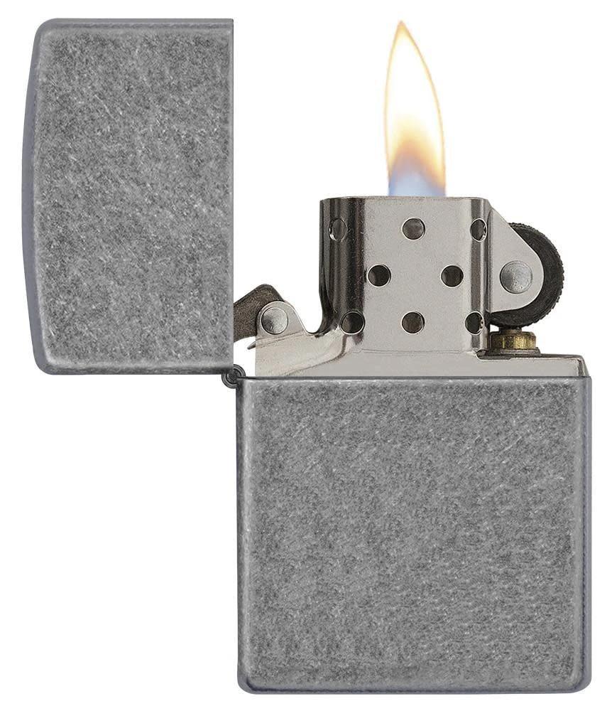 Zippo Classic Antique Silver Plate Windproof Lighter by Zippo