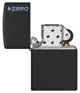 Classic Black Matte Zippo® Logo Lighter by Zippo