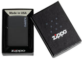 Classic Black Matte Zippo® Logo Lighter by Zippo