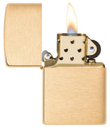 Zippo Classic Brushed Brass Windproof Lighter by Zippo