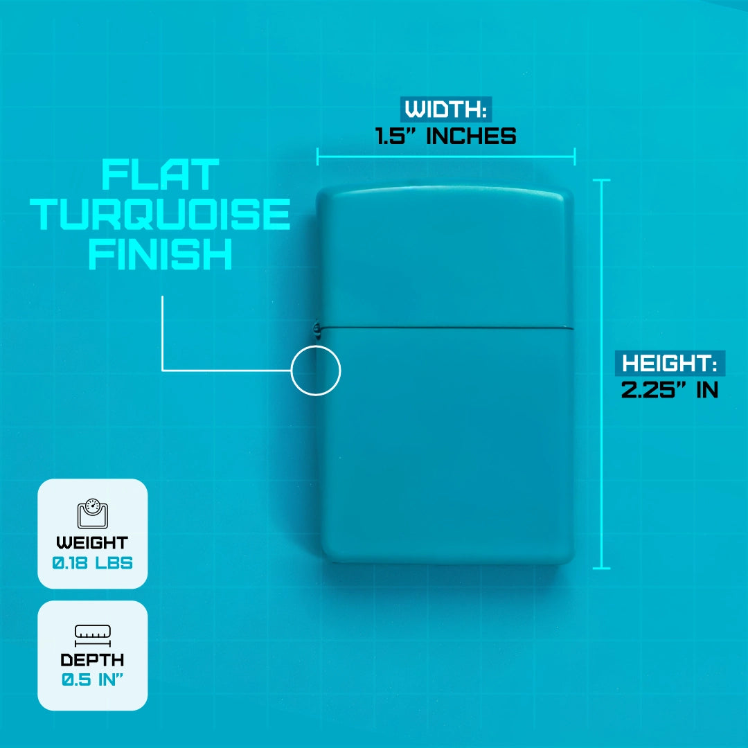 Zippo Classic Flat Turquoise 49454