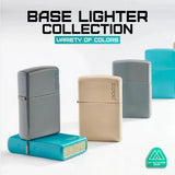 Zippo Turquoise Flat Finish Logo Lighter Classic Windproof Design For Collectors by Zippo