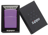 Zippo Classic High Polish Purple Windproof Lighter by Zippo