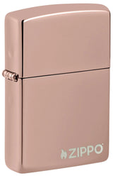 Classic High Polish Rose Gold Zippo Lighter by Zippo