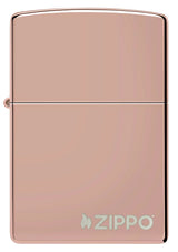 Classic High Polish Rose Gold Zippo Lighter by Zippo