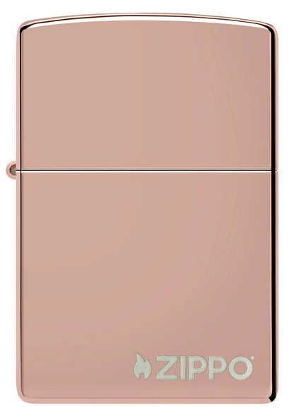 Classic High Polish Rose Gold Zippo Lighter by Zippo