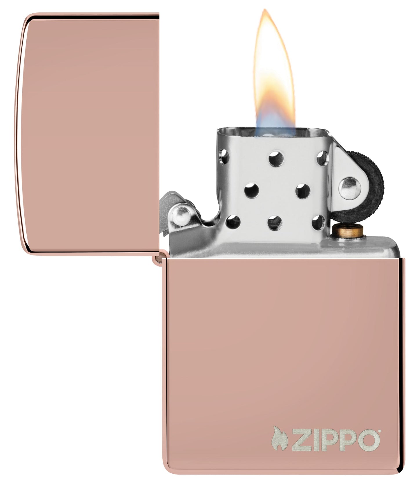 Classic High Polish Rose Gold Zippo Lighter by Zippo