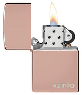 Classic High Polish Rose Gold Zippo Lighter by Zippo