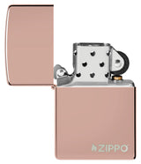 Classic High Polish Rose Gold Zippo Lighter by Zippo