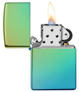 Classic High Polish Teal Zippo Lighter by Zippo