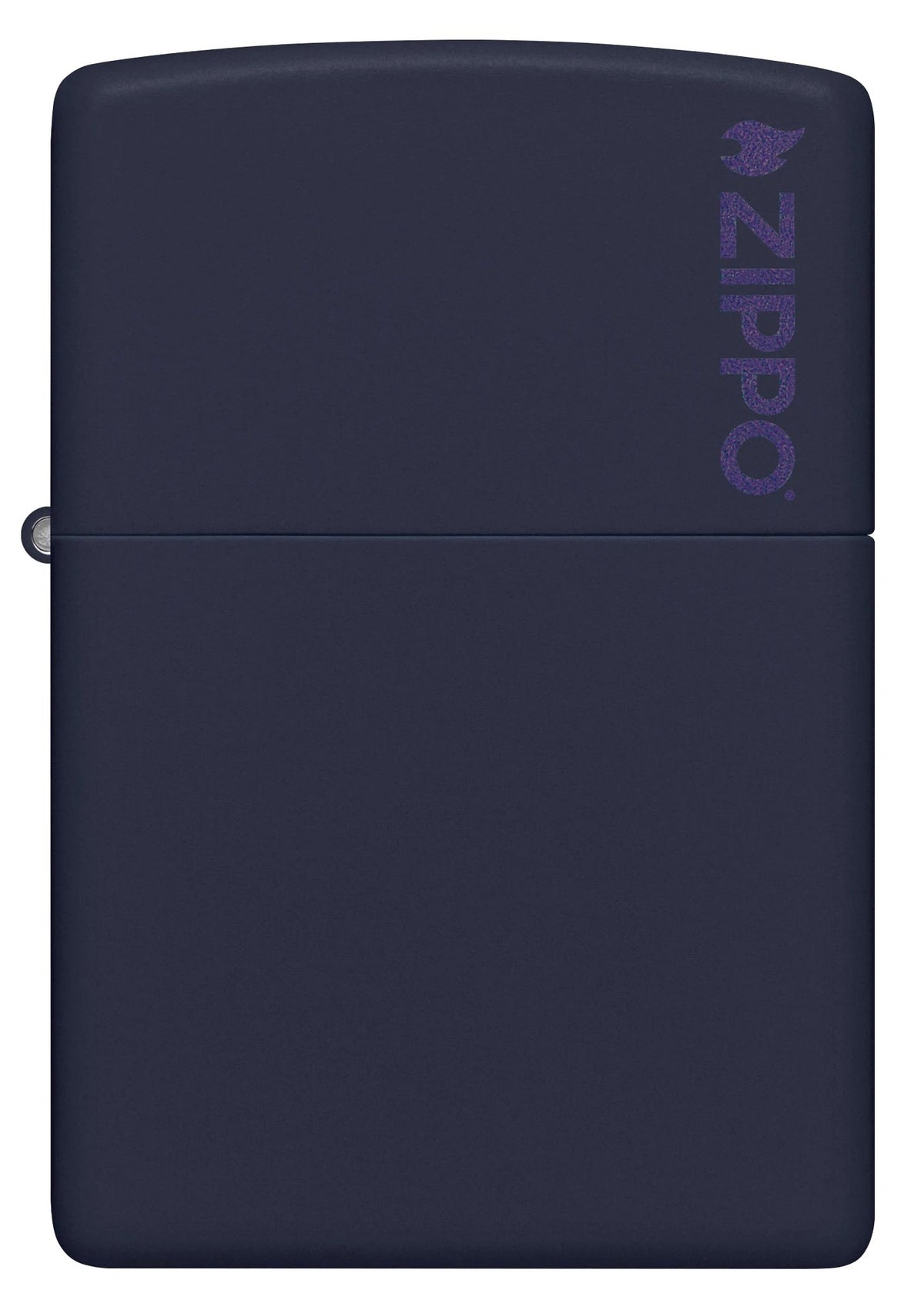 Classic Navy Matte Zippo® Logo Lighter by Zippo