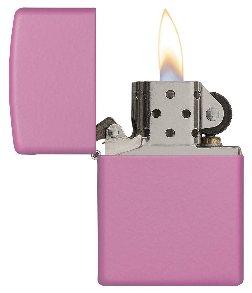 Zippo Classic Pink Matte Windproof Lighter – Made in USA