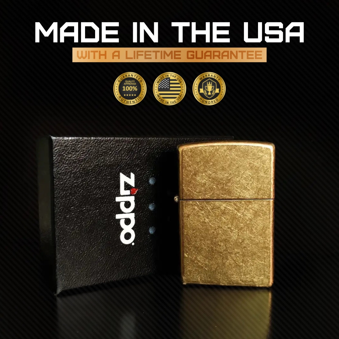 Zippo Classic Tumbled Brass 49477