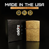 Classic Tumbled Brass Zippo Lighter by Zippo