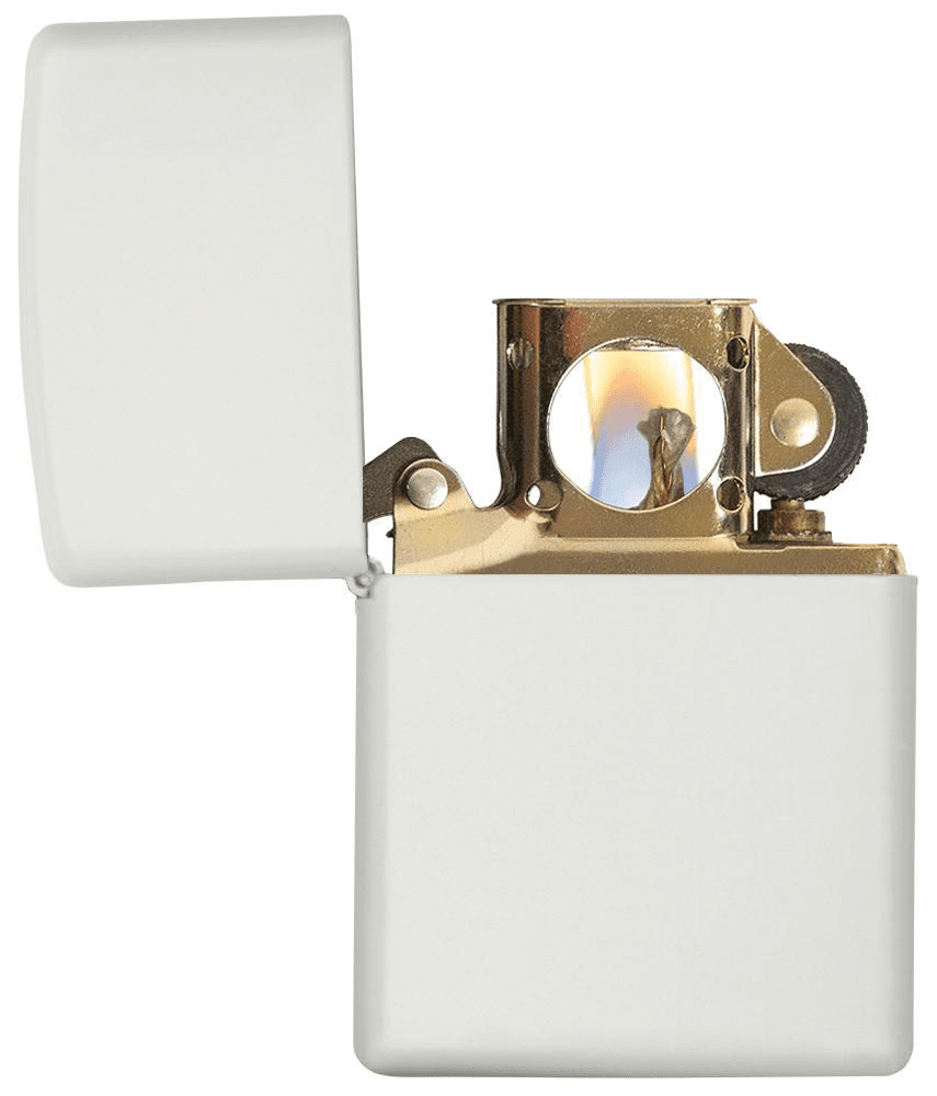 Zippo Classic White Matte Windproof Lighter – Customizable