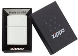 Zippo Classic White Matte Windproof Lighter – Customizable by Zippo