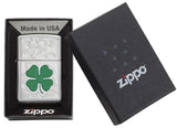 Zippo Clover High Polish Chrome Windproof Lighter by Zippo