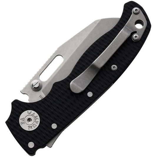 Demko AD 20.5 Shark Lock Knife S35VN Black G10 Handle For EDC Enthusiasts Pocket Clip 4 Inch Closed by Demko