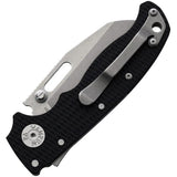 Demko AD 20.5 Shark Lock Knife S35VN Black G10 Handle For EDC Enthusiasts Pocket Clip 4 Inch Closed by Demko