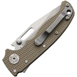 Demko AD Twenty Point Five Shark Lock Knife S35VN Tan G10 Clip Point 3 Inch Blade EDC by Demko
